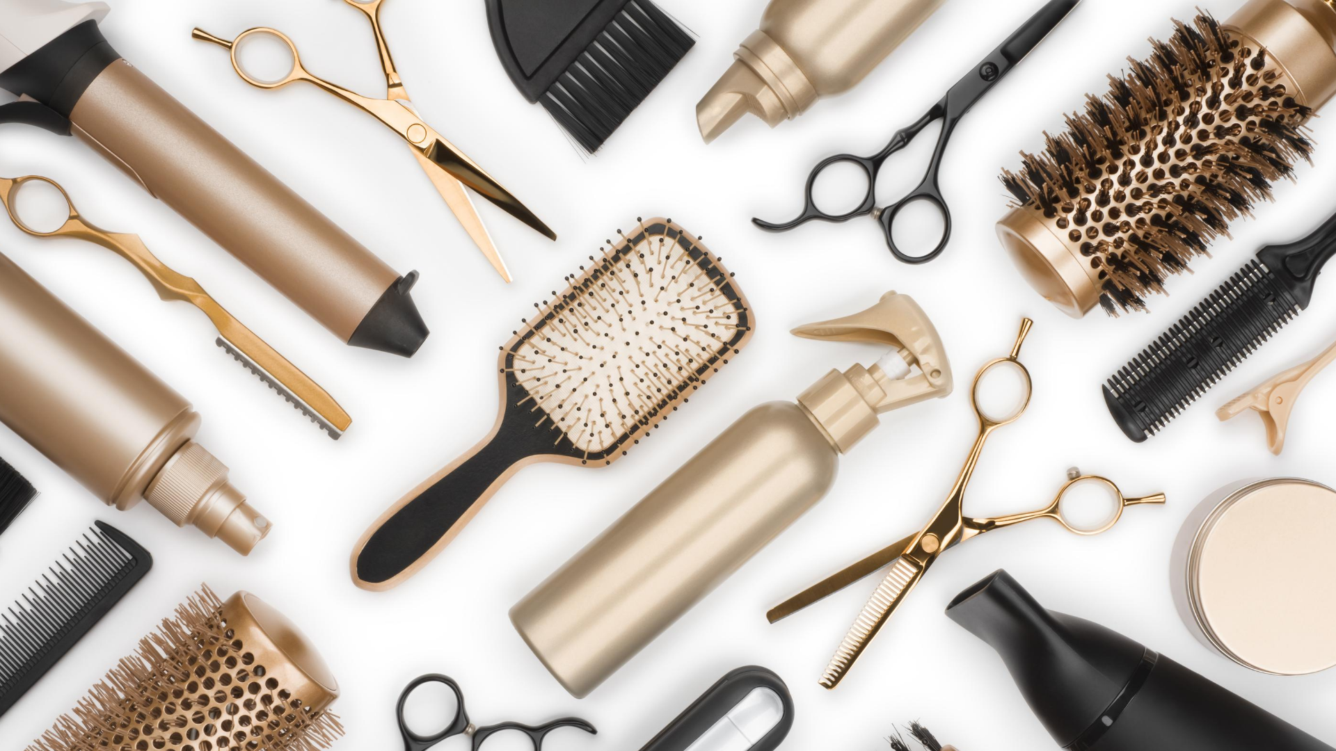 Hair tools background